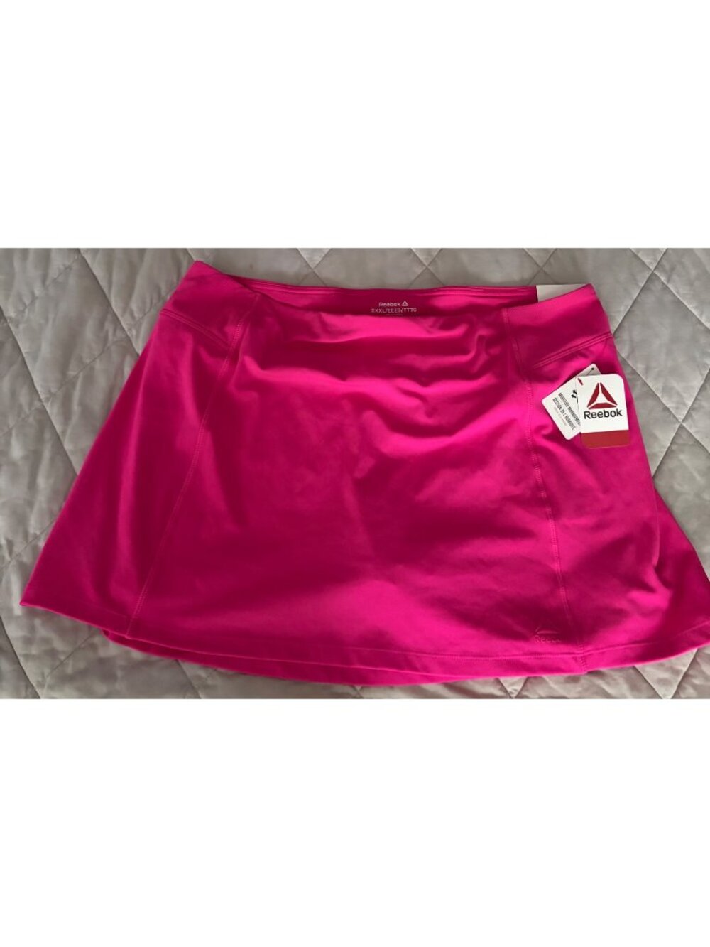 NWT Women's Reebok Match Performance Skort Hot Pink Size XXXL